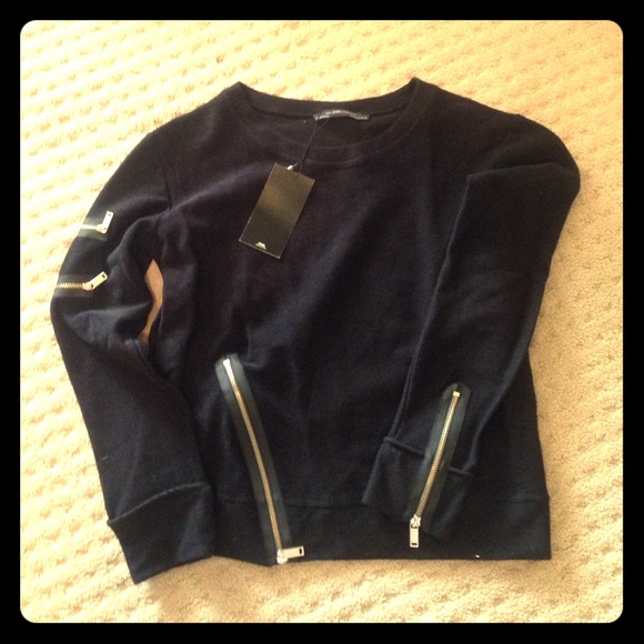 ZARA sweater with zipper detail
