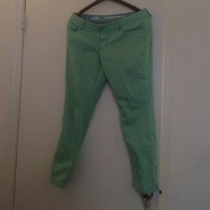 seafoam green skinnies