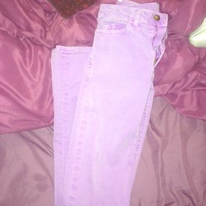light purple skinny jeans