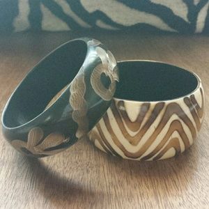 Hand-carved from Animal bone Bracelets