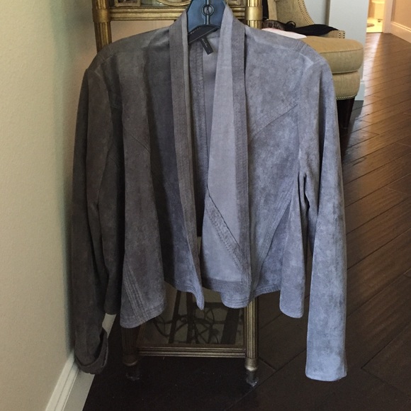 Grey suede BCBG jacket