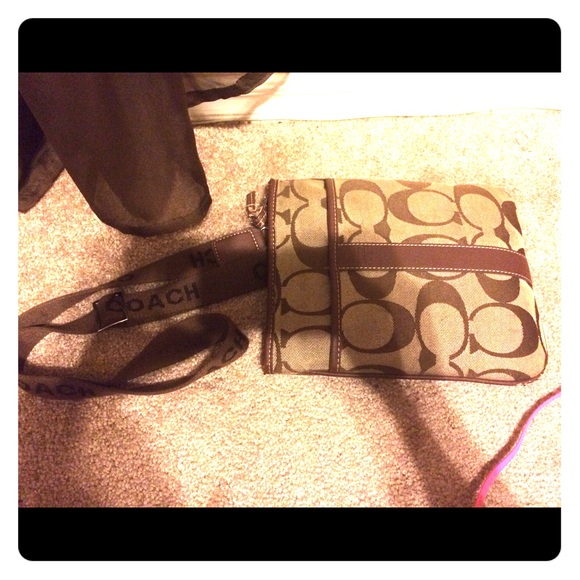 Brown coach purse