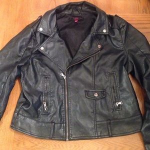 Faux leather jacket