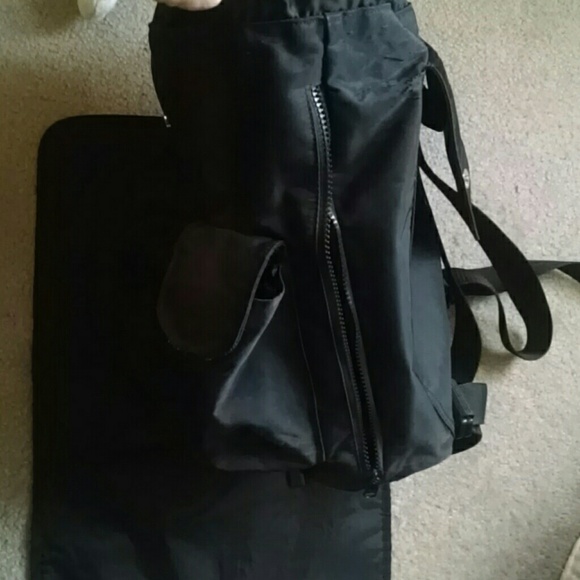 X PICS!!  BABY GAP BLACK BACKPACK