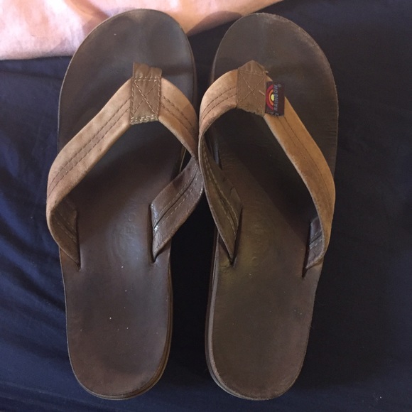 Double layer Rainbow Sandals size medium 7-8