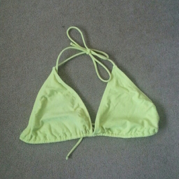 Neon string bikini top