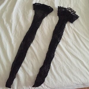 Fish net thigh highs