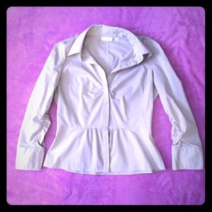 ❄️SNOW DAY SALE❄️ NY & Co. button down peplum top