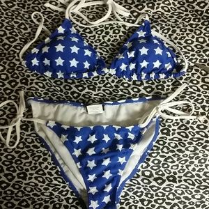 Bikini with Stars NWOT
