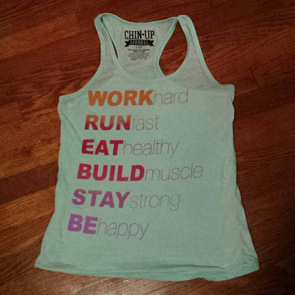 Light green racer back tank