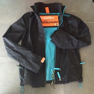 Superdry black arctic windcheater jacket