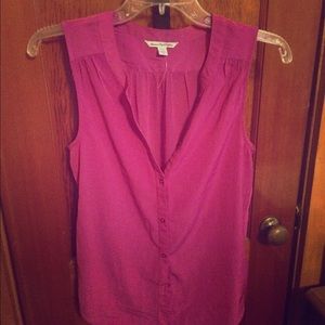 XS pink polyester tank top