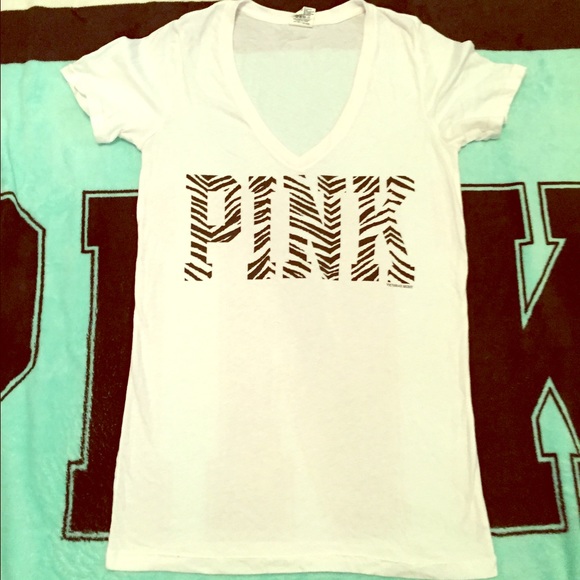 PINK Victoria's Secret Tops - SALE Victoria's Secret Pink Zebra Print Shirt