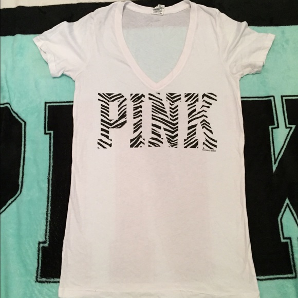 SALE Victoria's Secret Pink Zebra Print Shirt - Picture 2 of 4