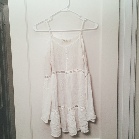 Staring At Stars Gauze Cold-Shoulder Tunic