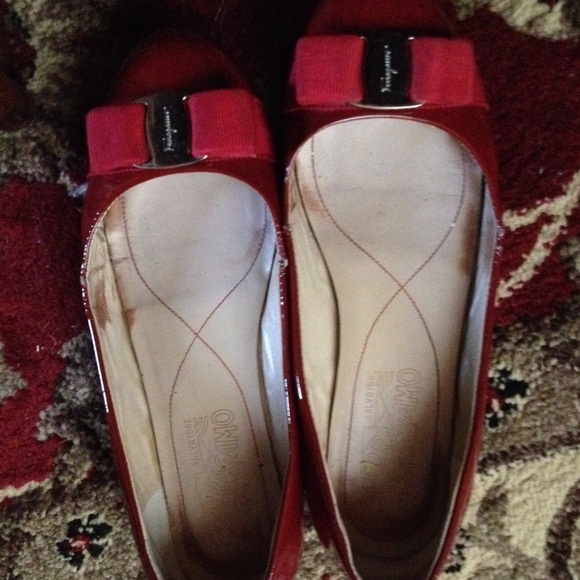 Salvatore Ferragamo red flats.