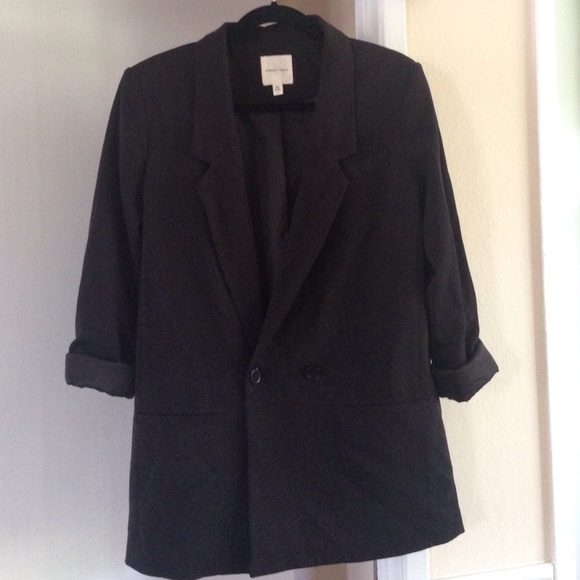 Silence & Noise Black Blazer by UO
