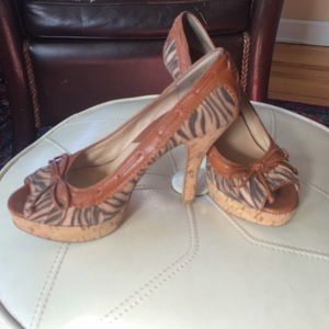 Michael Kors peep toe heels