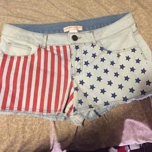 American flag shorts
