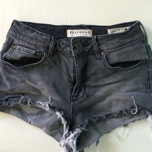 Dark wash shorts
