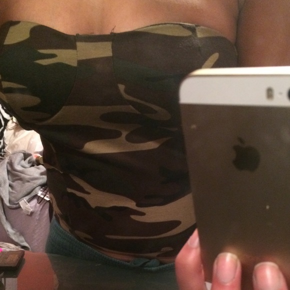 Camo tube top