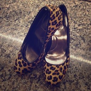 Animal print pumps