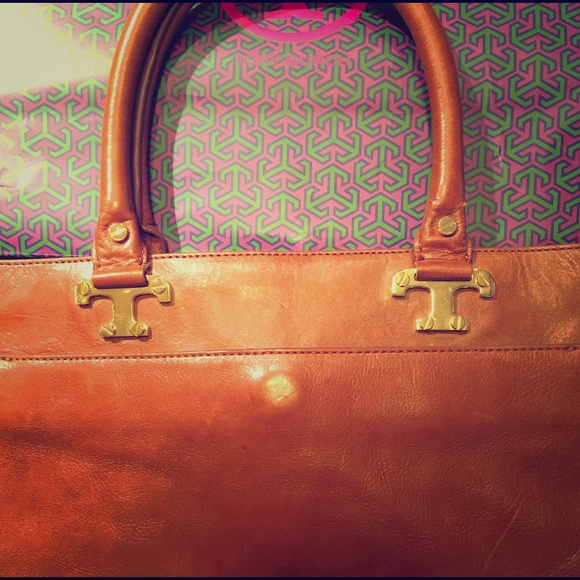 Tory Burch Leather T-Tote