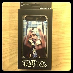 2pac Tupac middle finger shot iphone 5 hard case