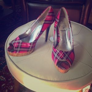 Baby Phat peep toe heels