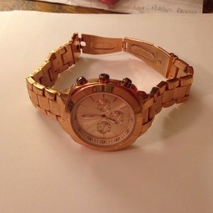 Rose gold watch