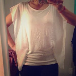 Sheer flowy armed top