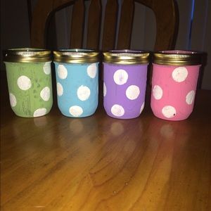 Mini Polk-a-dot mason jar