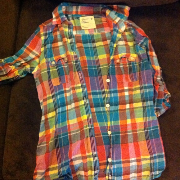 American eagle colorful flannel💖