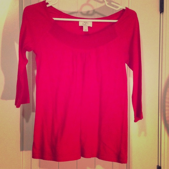 The Loft, 3/4 length cotton shirt.