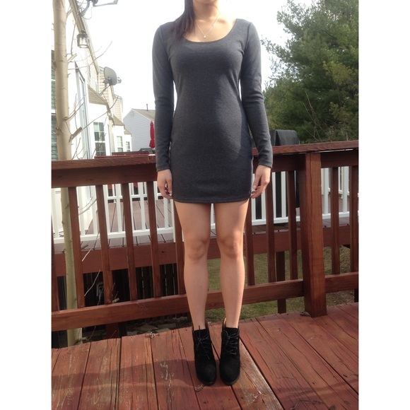 Urban outfitters long sleeve basic bodycon dress