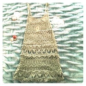 Sea Foam Lace Dress/cover up