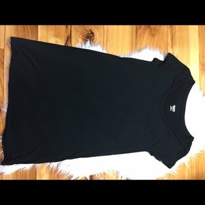 Black T-shirt dress