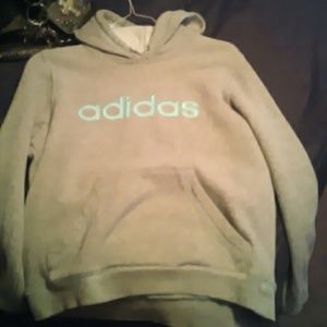 Gray & light blue hoddie