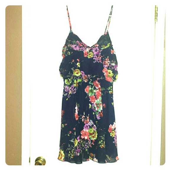 Royal blue flowy sun dress