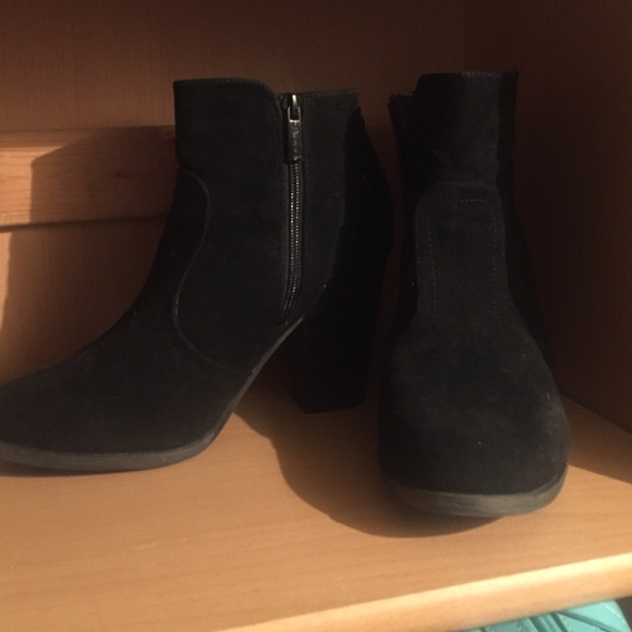 Suede western inspired booties