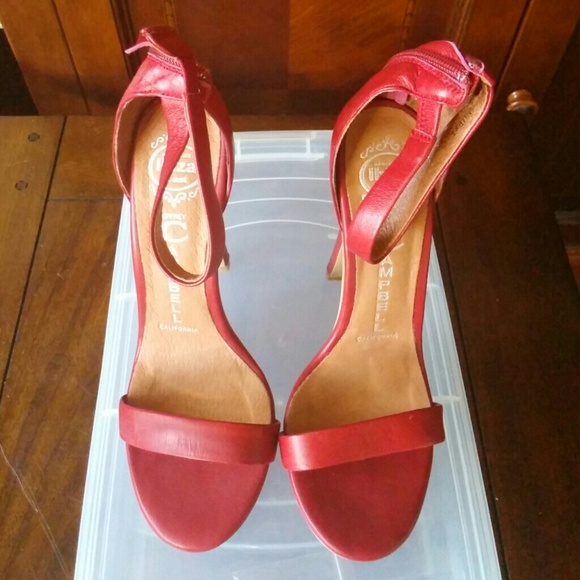 Jeffrey Campbell ankle strap 5 inch heel w/ 1 inch