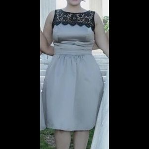 After Six Charcoal Grey Bridesmaid dress