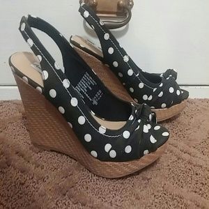 Polka dot heels