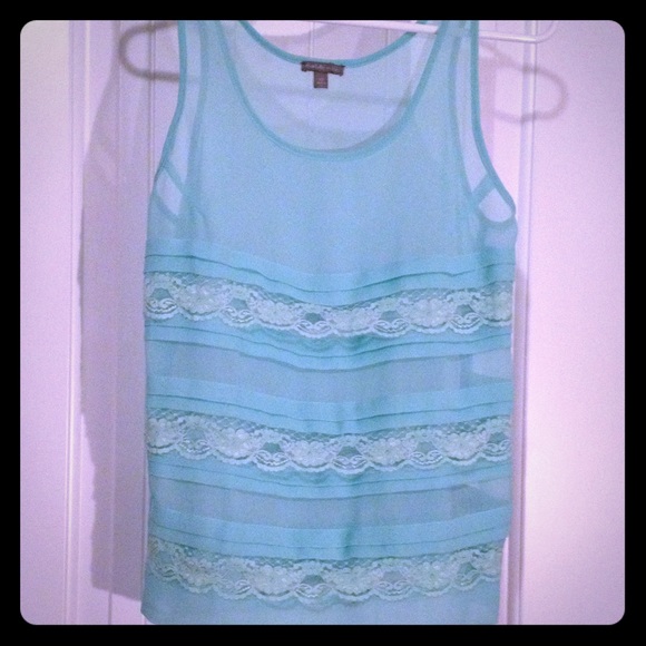 Charlotte Russe turquoise tank top