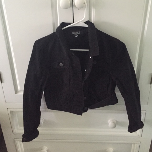 Black denim jacket