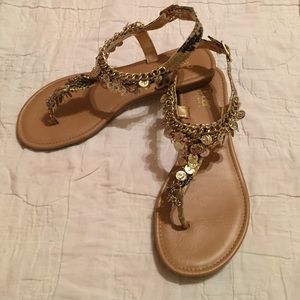 Ana sandals gold jingle-coin-adorable