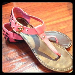 Pink Sandals and American eagle pants BUNDLE !