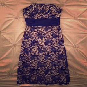 Black vintage lace and cream dress