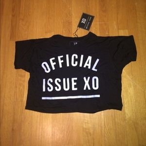 Womens Weeknd XO crop top
