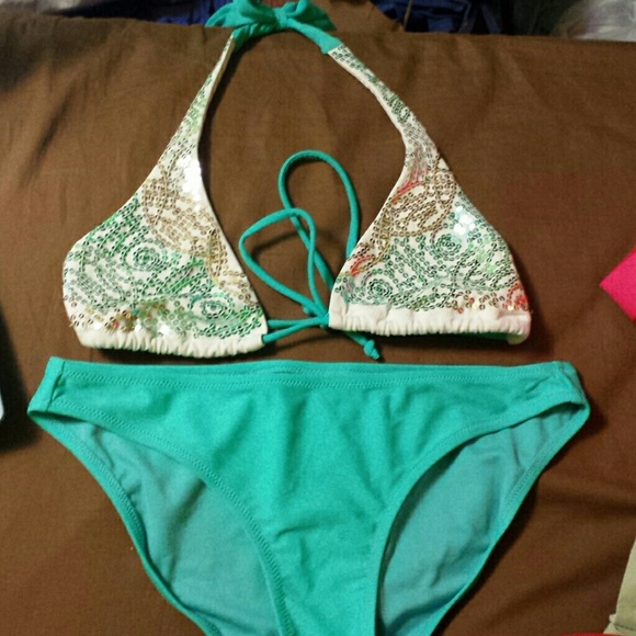 Teal Victorias Secret Bikini Target Bottoms